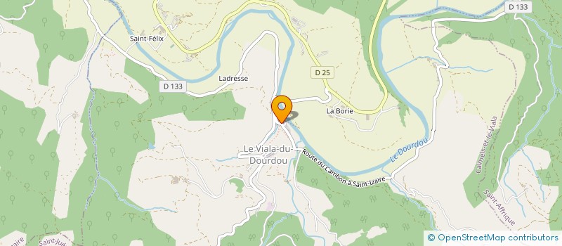 localisation de l'entreprise MADAME ANNE GALZIN à CALMELS-ET-LE-VIALA