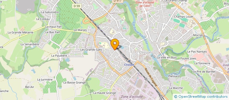 localisation de l'entreprise MADAME ANNE GAMBERT  CLISSON