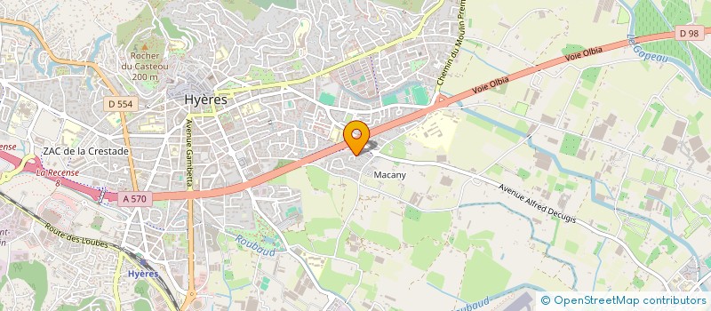 localisation de l'entreprise MADAME ANNE GAMBERT  HYERES