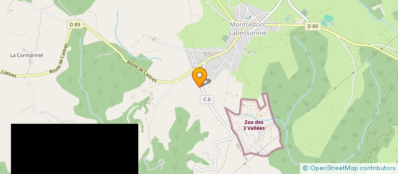 localisation de l'entreprise MADAME ANNE GANTET  MONTREDON-LABESSONNIE