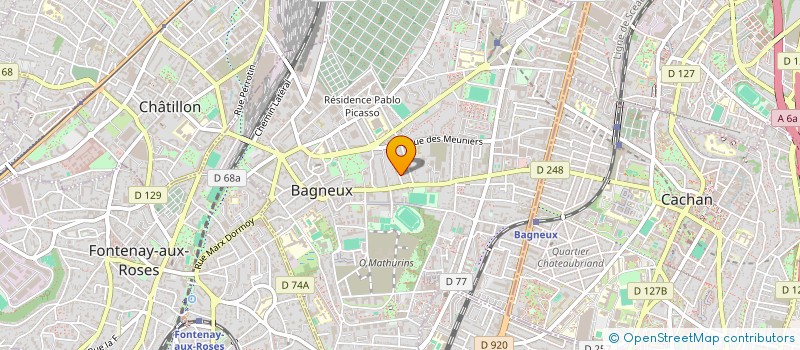 localisation de l'entreprise MADAME ANNE GARCENOT à BAGNEUX