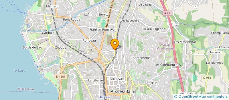 localisation de l'entreprise MADAME ANNE GARIGLIO à AIX-LES-BAINS