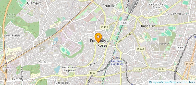 localisation de l'entreprise MADAME ANNE GARNIER  FONTENAY-AUX-ROSES