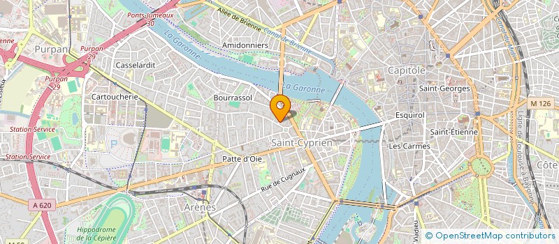 localisation de l'entreprise MADAME ANNE GARNIER  TOULOUSE