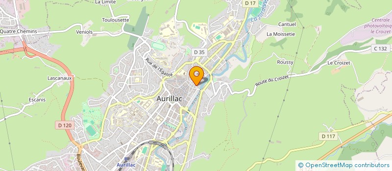 localisation de l'entreprise MADAME ANNE GARONNAIRE à AURILLAC