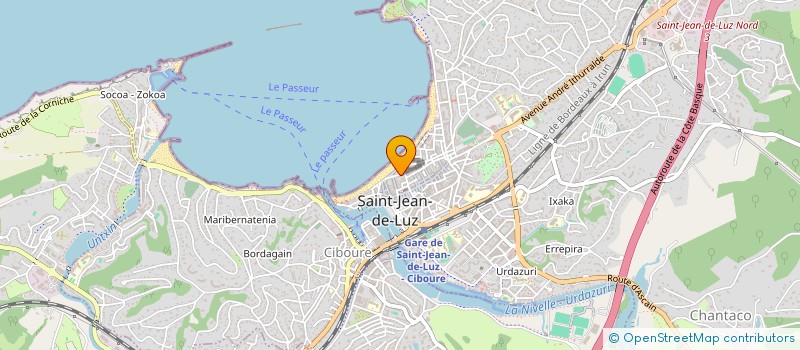 localisation de l'entreprise MADAME ANNE GARRAIALDE à SAINT-JEAN-DE-LUZ