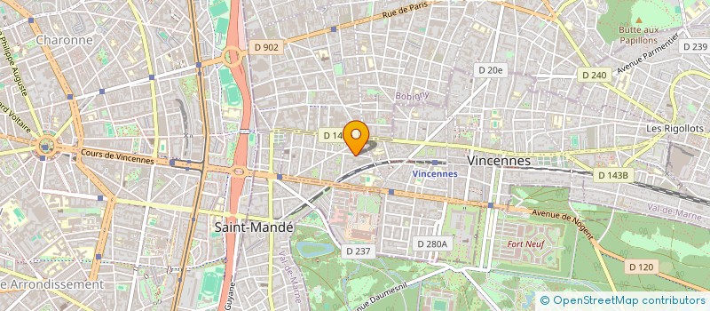 localisation de l'entreprise MADAME ANNE GARRIGUES à VINCENNES