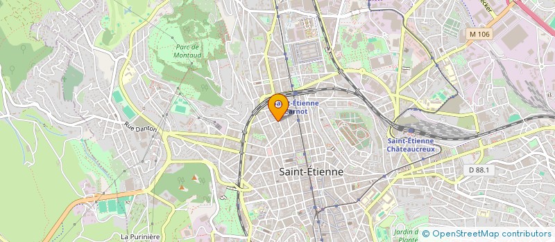 localisation de l'entreprise MADAME ANNE GARRY  SAINT-ETIENNE