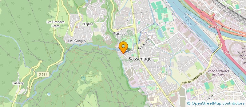 localisation de l'entreprise MADAME ANNE GASTE  SASSENAGE