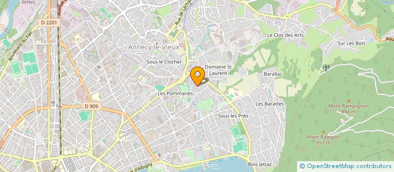 localisation de l'entreprise MADAME ANNE GAUDIN à ANNECY