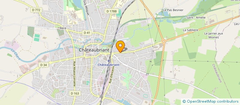 localisation de l'entreprise MADAME ANNE GAUTHIER à CHATEAUBRIANT