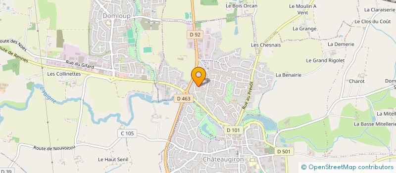 localisation de l'entreprise MADAME ANNE GAUTIER  CHATEAUGIRON