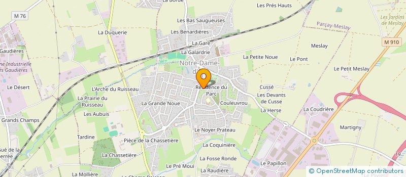 localisation de l'entreprise MADAME ANNE GAUTIER-BRIATTE  NOTRE-DAME-D'OE