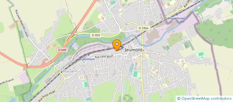 localisation de l'entreprise MADAME ANNE GAUWIN à JEUMONT