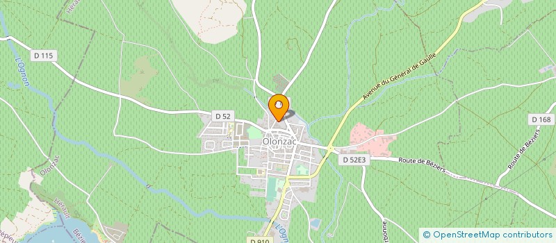 localisation de l'entreprise MADAME ANNE GAZEL  OLONZAC