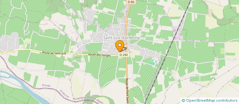 localisation de l'entreprise MADAME ANNE-GENEVIEVE GOOSSENS à BOURG-SAINT-ANDEOL