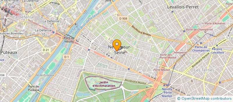 localisation de l'entreprise MADAME ANNE-GENEVIVE FRANC à NEUILLY-SUR-SEINE