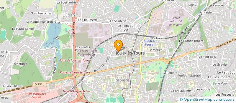 localisation de l'entreprise MADAME ANNE GENTY  JOUE-LES-TOURS