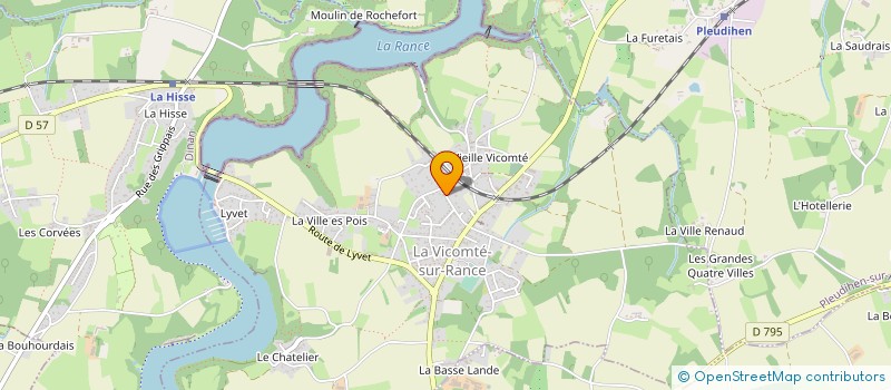 localisation de l'entreprise MADAME ANNE GEORGETTE BRUNEAU  LA VICOMTE-SUR-RANCE