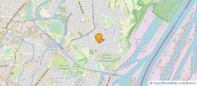 localisation de l'entreprise MADAME ANNE GERBER à STRASBOURG