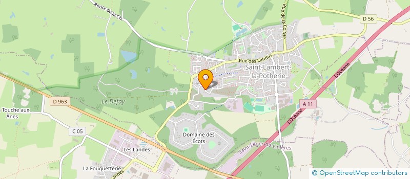 localisation de l'entreprise MADAME ANNE GESLIN  SAINT-LAMBERT-LA-POTHERIE