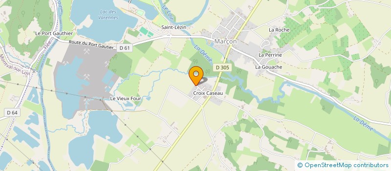 localisation de l'entreprise MADAME ANNE GIBIER GUIBERT  MARCON