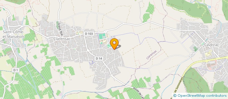 localisation de l'entreprise MADAME ANNE GILABERT  CLARENSAC