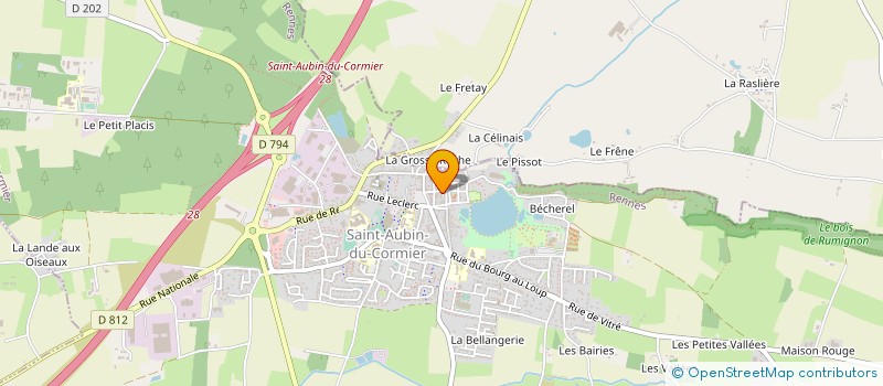 localisation de l'entreprise MADAME ANNE GILBERT à SAINT-AUBIN-DU-CORMIER