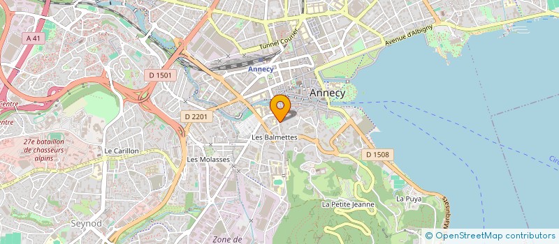 localisation de l'entreprise MADAME ANNE GILBERT à ANNECY