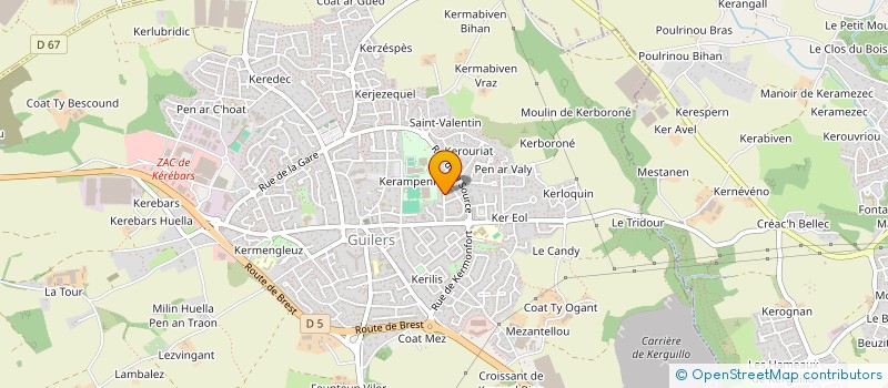 localisation de l'entreprise MADAME ANNE GILET  GUILERS