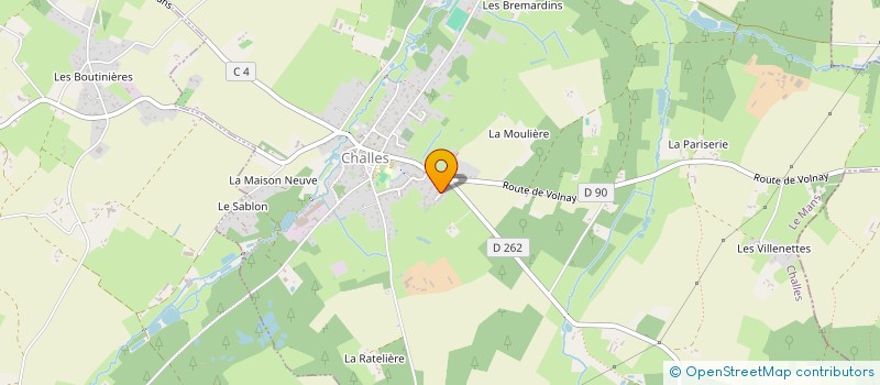 localisation de l'entreprise MADAME ANNE GILLES  PARIGNE L'EVEQUE