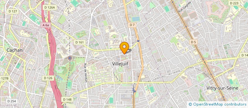 localisation de l'entreprise MADAME ANNE GILLESPIE  VILLEJUIF