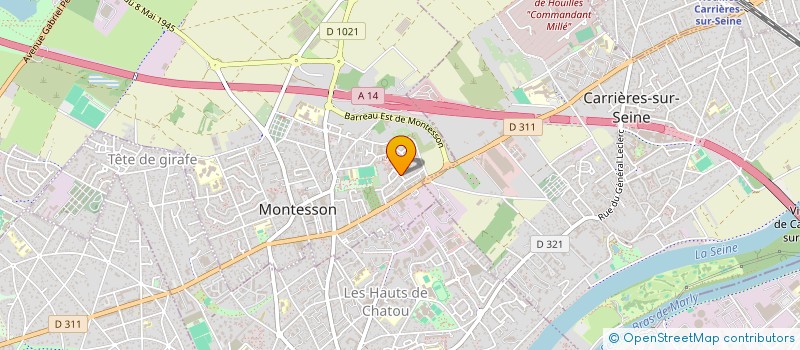 localisation de l'entreprise MADAME ANNE GILLET  MONTESSON