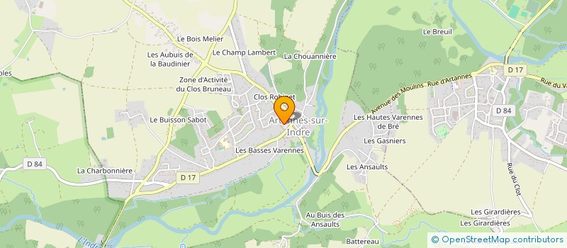 localisation de l'entreprise MADAME ANNE GIRARDOT  ARTANNES-SUR-INDRE