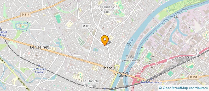 localisation de l'entreprise MADAME ANNE GIRAUD  CHATOU