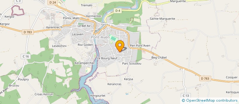 localisation de l'entreprise MADAME ANNE GIRAUDET DE BOUDEMANGE à PONT-AVEN
