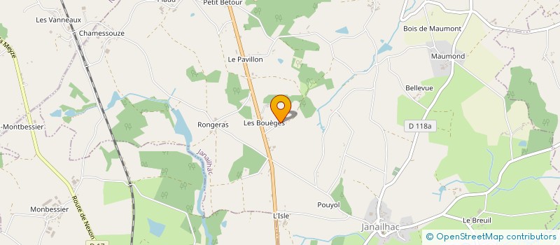 localisation de l'entreprise MADAME ANNE GIRAULT à BURGNAC