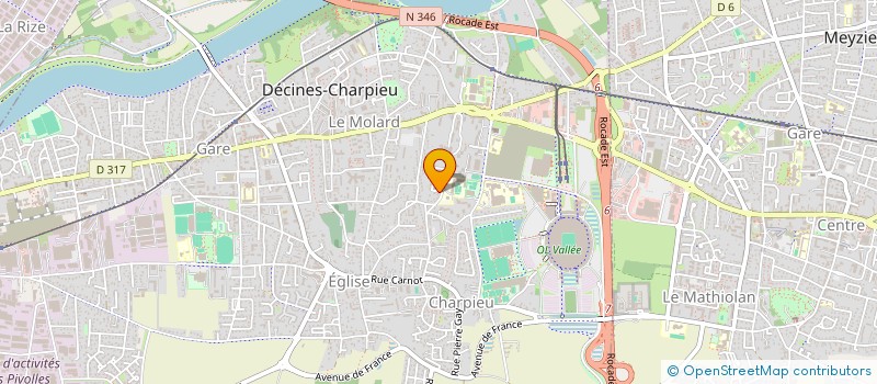 localisation de l'entreprise MADAME ANNE GIROD  DECINES-CHARPIEU