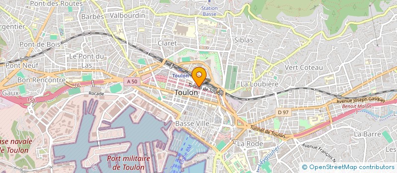 localisation de l'entreprise MADAME ANNE GISSELBRECHT  TOULON