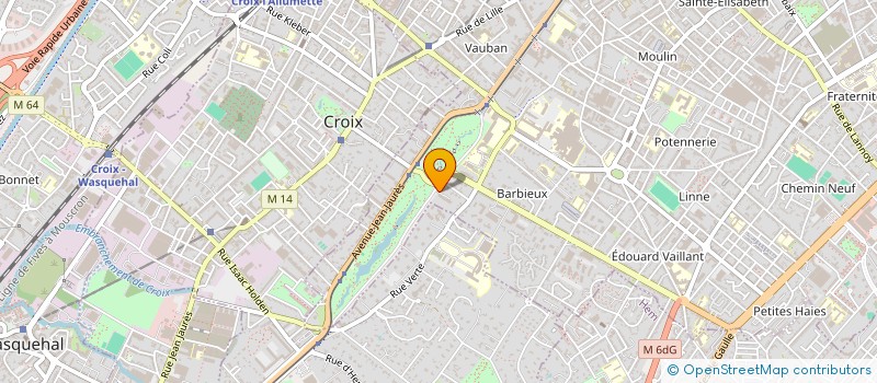 localisation de l'entreprise MADAME ANNE GOBIN à ROUBAIX