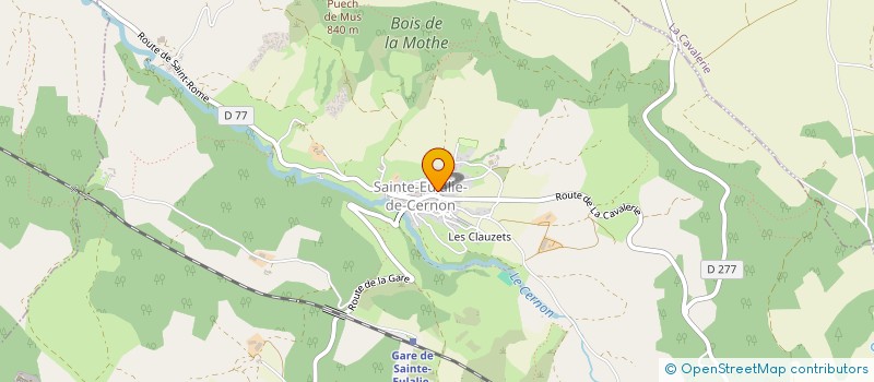 localisation de l'entreprise MADAME ANNE GODEFROY  SAINTE-EULALIE-DE-CERNON