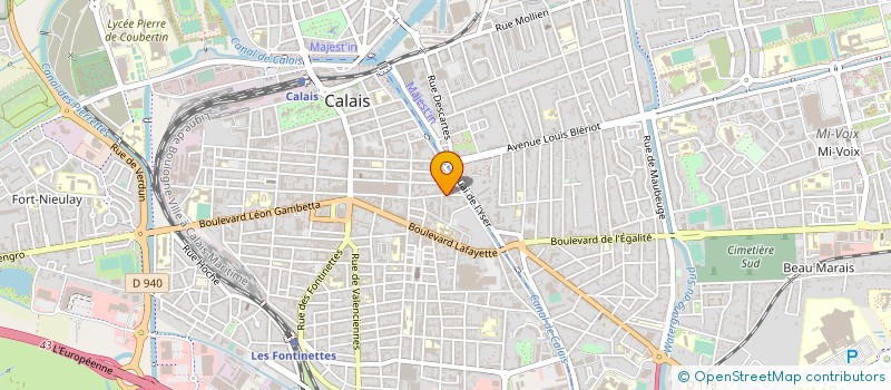 localisation de l'entreprise MADAME ANNE GODWIN  CALAIS