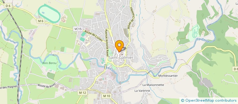 localisation de l'entreprise MADAME ANNE GONON à SAINT-GALMIER