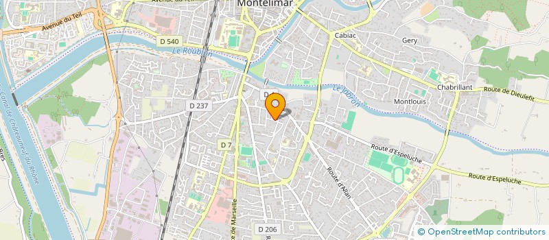 localisation de l'entreprise MADAME ANNE GONTHIER-PERRIER  MONTELIMAR