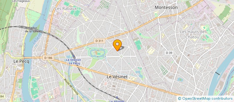 localisation de l'entreprise MADAME ANNE GONZALEZ  LE VESINET