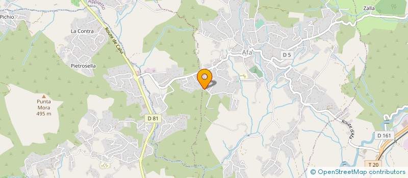 localisation de l'entreprise MADAME ANNE GORI  SARTENE