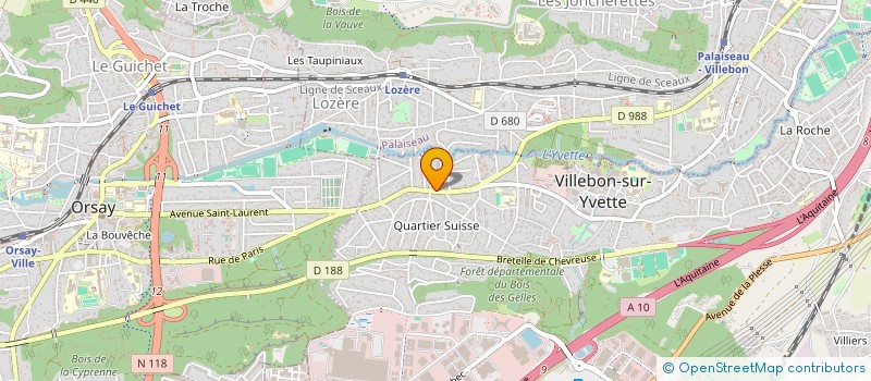 localisation de l'entreprise MADAME ANNE GOSSET  VILLEBON-SUR-YVETTE