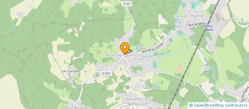 localisation de l'entreprise MADAME ANNE GOUDOT à MONS-EN-LAONNOIS