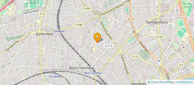 localisation de l'entreprise MADAME ANNE GOULAY  BOIS-COLOMBES