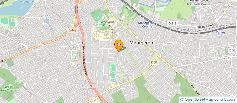 localisation de l'entreprise MADAME ANNE GOURIER à MONTGERON